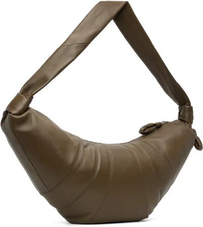 Lemaire Taupe Large Croissant Bag