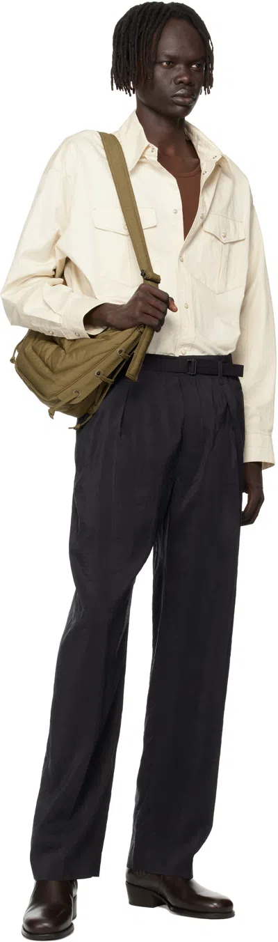 Lemaire Khaki Small Soft Game Bag