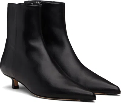 Aeyde Woman Ankle Boots Black Size 6 Leather