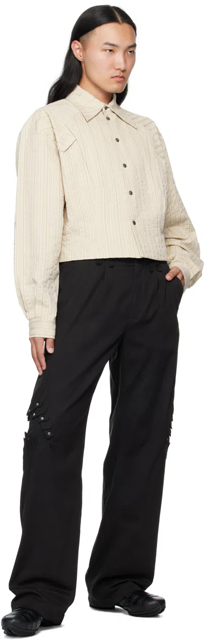 Kiko Kostadinov Belt Loop Casual Pants In Black