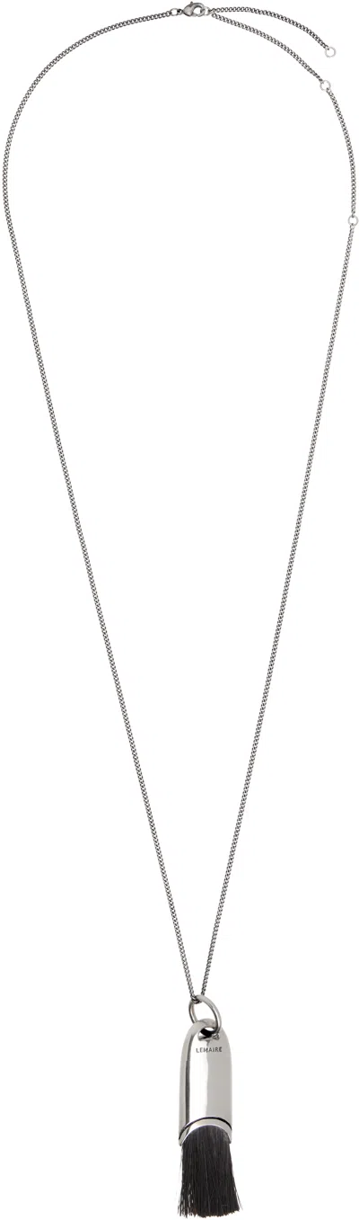 Lemaire Personal Brush Necklace In Metallic