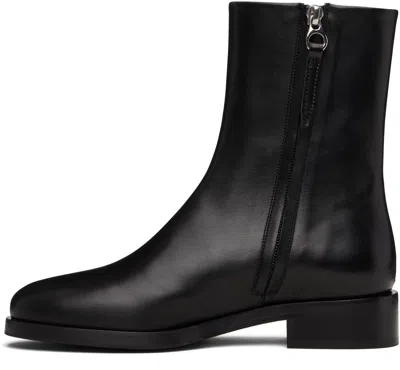 Aeyde Vincent Leather Ankle Boots In Black