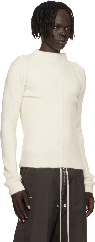 Rick Owens Off-white Concordians Headon Pull Sweater In White