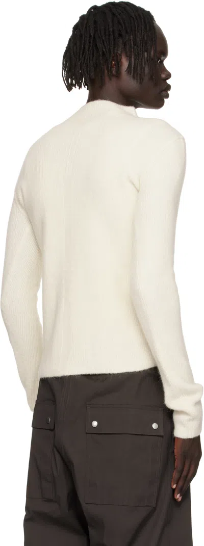 Rick Owens Off-white Concordians Headon Pull Sweater In White