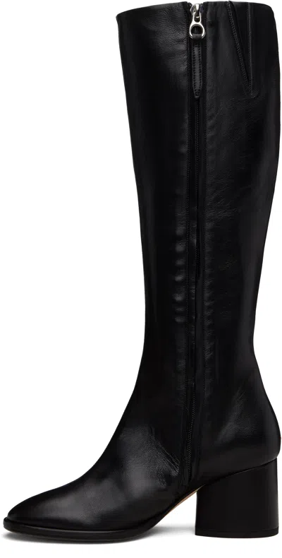 Aeyde "alina" Knee High Boots In Black