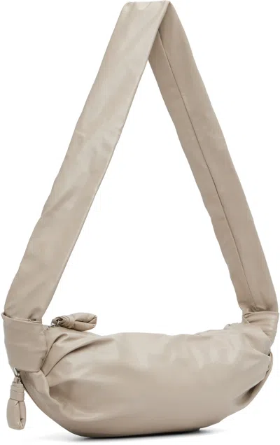 Lemaire Taupe Small Soft Croissant Bag