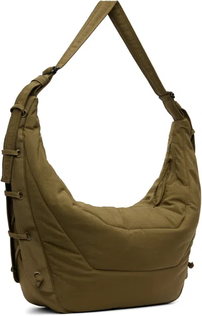 Lemaire Khaki Large Soft Game Bag