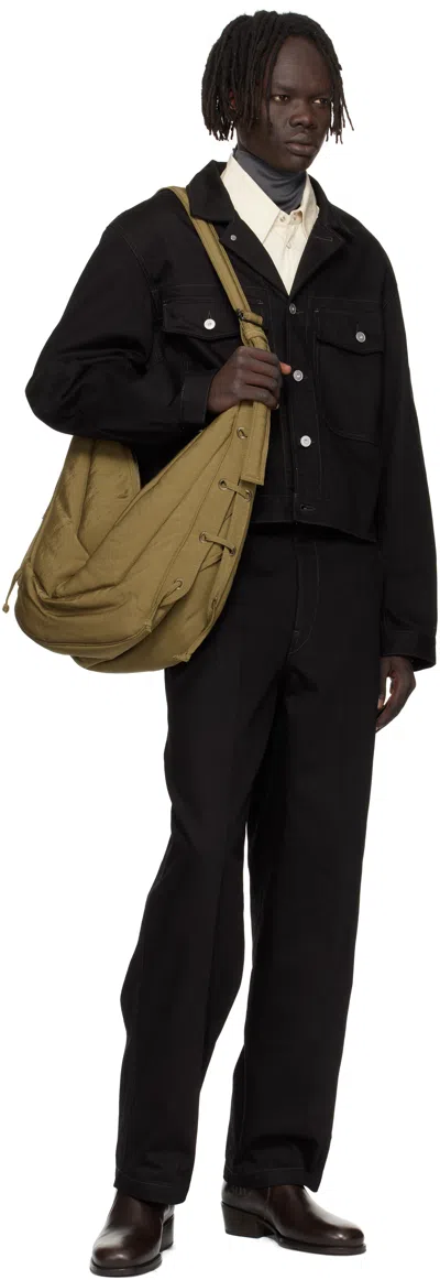 Lemaire Khaki Large Soft Game Bag