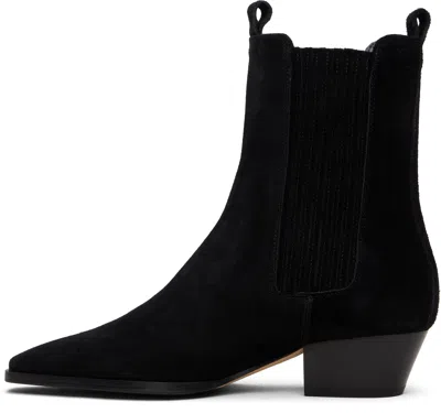 Aeyde Black Agata Chelsea Boots In Black