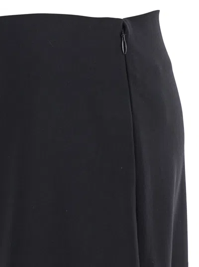 Loulou Studio Black Skirt With Pencil Deisgn And Side Closure In Wool Woman In Black