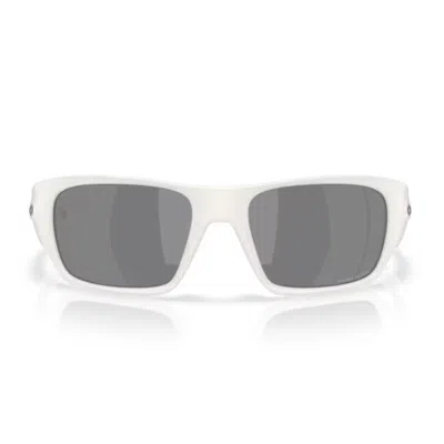 Oakley Rectangle-frame Sunglasses In White