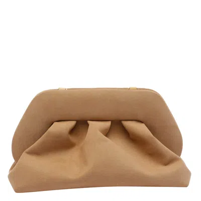 Themoirè Themoir Tia Suede Clutch In Brown