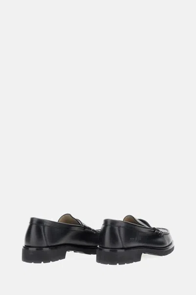 Common Projects Penny Leather Loafers In Black