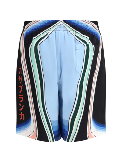 Casablanca Graphic Mountain Shorts In Multi