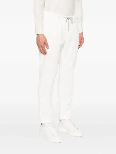 Eleventy Drawstring Trousers In White