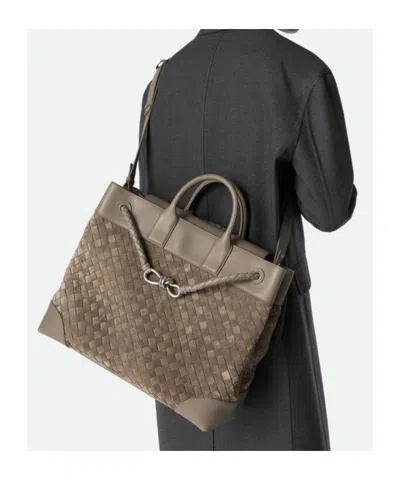 Bottega Veneta Andiamo Voyager In Gray