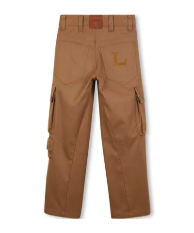 Lanvin Belt Loops Slacks In Brown