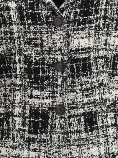 Sara Roka Tweed Jacket In Gray