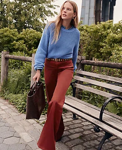 Ann Taylor Petite Weekend Collection Go-everywhere Flare Pant In Brown