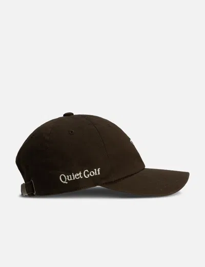Quiet Golf Logo Cap In Brown