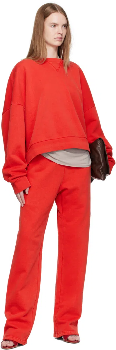 Entire Studios Red Box Crew Sweatshirt In Red