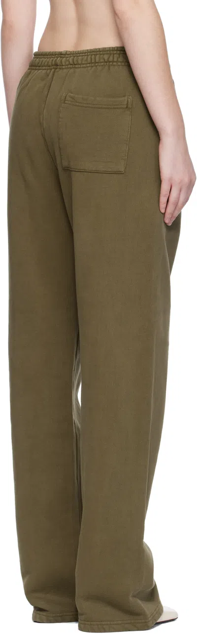 Entire Studios Green Straight-leg Sweatpants In Green