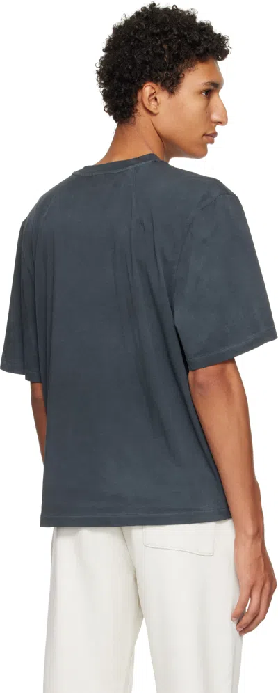 Entire Studios Black Dart T-shirt In Blue