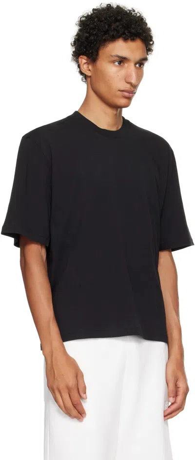 Entire Studios Black Dart T-shirt In Black