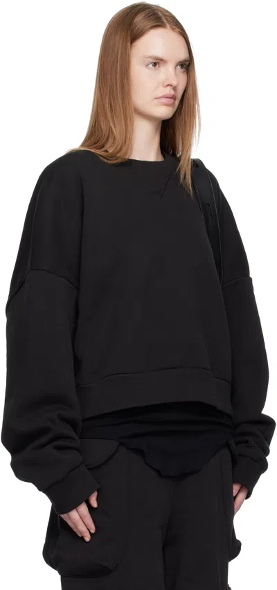 Entire Studios Black Box Crew Sweatshirt In Black
