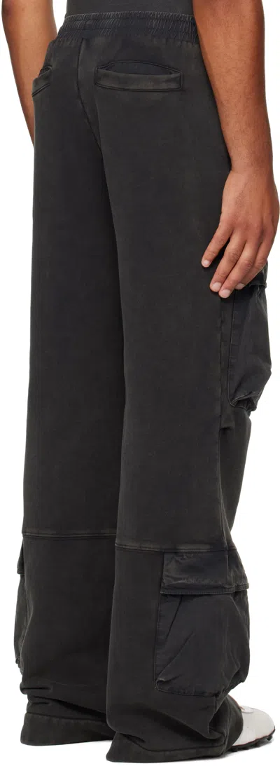 Entire Studios Gray Utility Sweatpants In Black