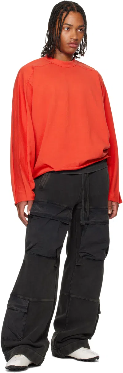 Entire Studios Gray Utility Sweatpants In Black
