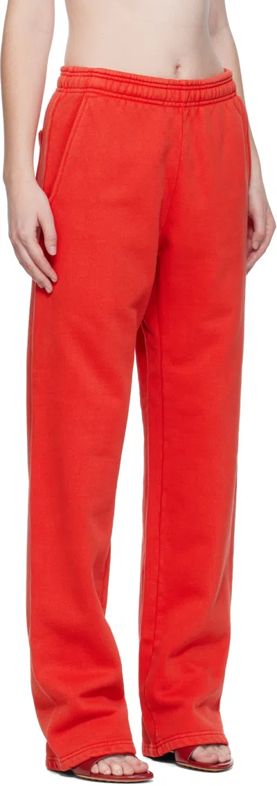Entire Studios Red Straight-leg Sweatpants In Red