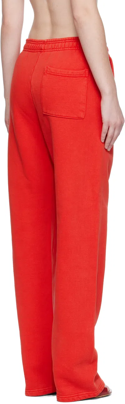 Entire Studios Red Straight-leg Sweatpants In Red