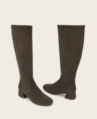 Gentle Souls By Kenneth Cole Emma Stretch Knee High Boot In Gray