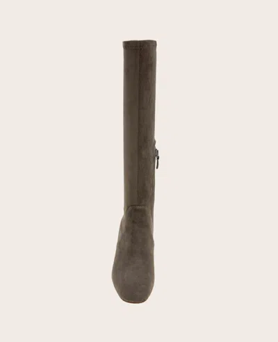 Gentle Souls By Kenneth Cole Emma Stretch Knee High Boot In Gray