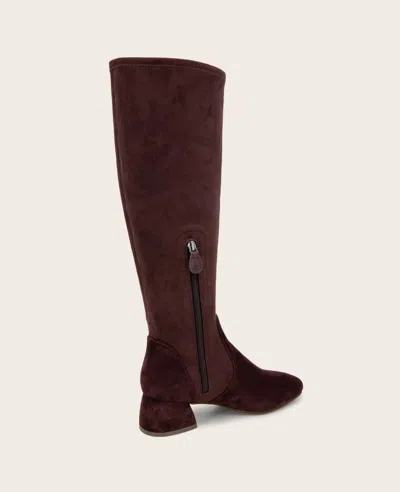 Gentle Souls - Emily Micro Suede Stretch Boot With Wide Calf In Burgundy