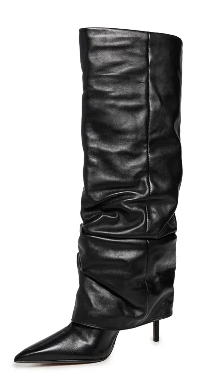 Schutz Mikki Up Cloak Boots Preto In Black