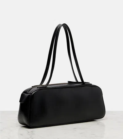 Khaite Rectangular Handbag In Smooth Calf Leather In Black