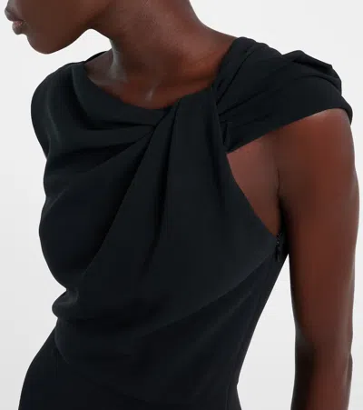 Givenchy Black Stretch Cady Dress In Black