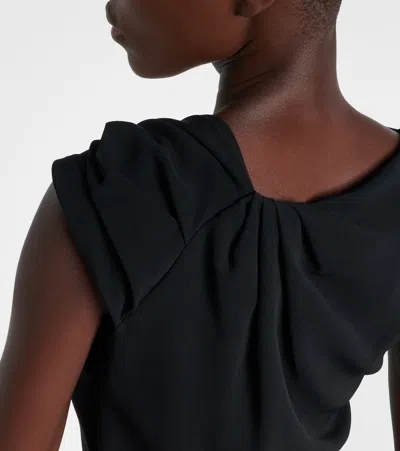 Givenchy Black Stretch Cady Dress In Black