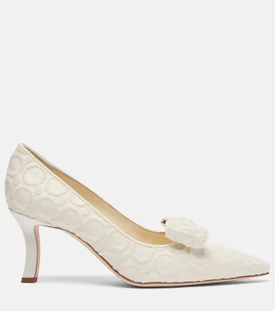 Manolo Blahnik Epirotes 70 Embroidered Satin Pumps In Multi