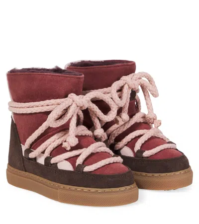 Inuikii Suede Snow Boots In Multi