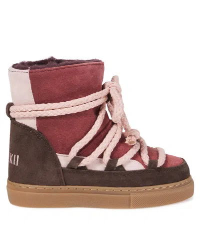 Inuikii Suede Snow Boots In Multi