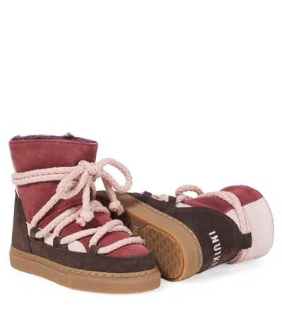 Inuikii Suede Snow Boots In Multi