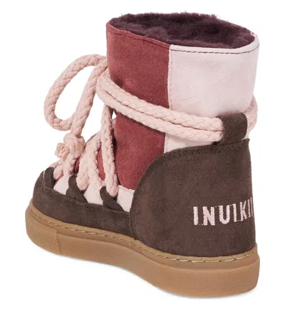 Inuikii Suede Snow Boots In Multi