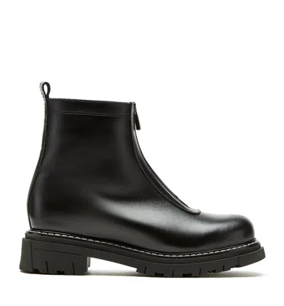 La Canadienne Deon Genuine Shearling Waterproof Bootie In Black