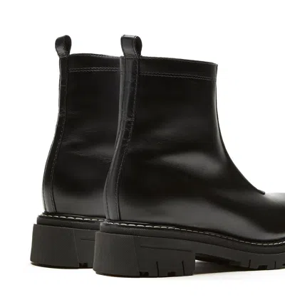 La Canadienne Deon Genuine Shearling Waterproof Bootie In Black