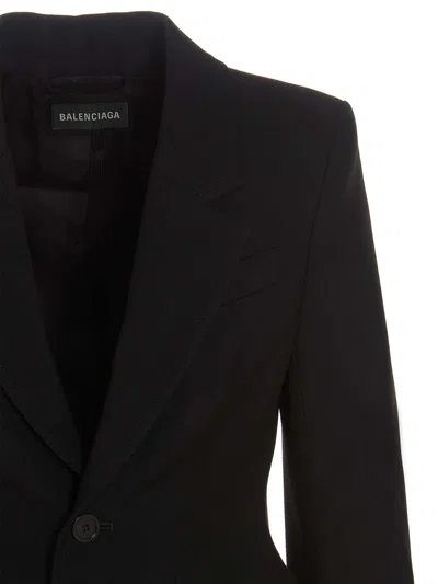 Balenciaga Women's Wool Blazer In Black