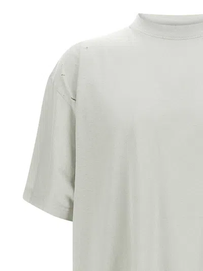 Balenciaga Beige Blackletter Script T-shirt In White
