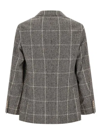 Brunello Cucinelli Men Wool Deconstructed Jacket In Brown